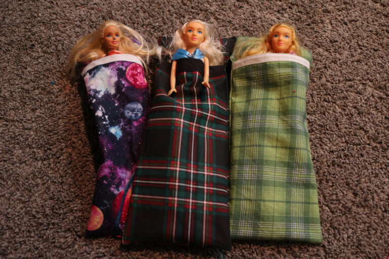 how to sew a dolls sleeping bag